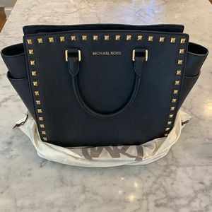 Michael Kors large studded tote